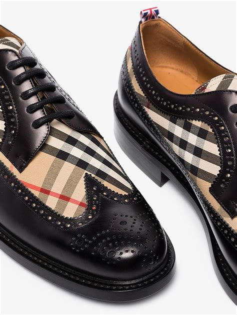 burberry brogue detail leather derby shoes|Burberry Derby shoes for Men .